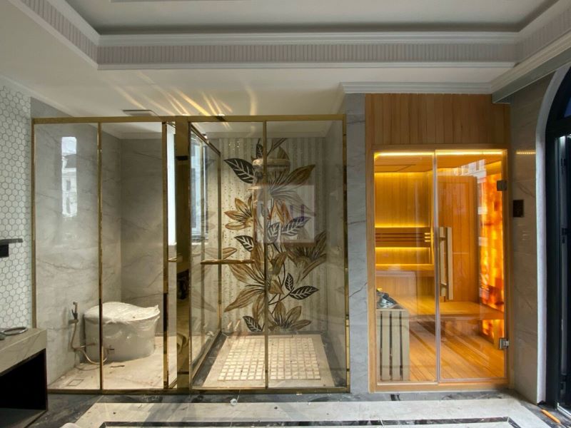 Cửa kính cường lực mở quay